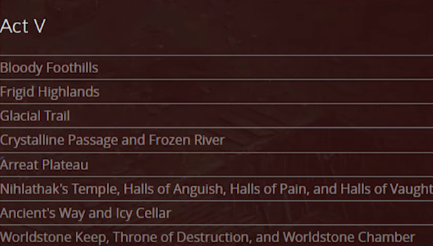 Act 5 Terror Zones For Diablo 2 Resurrected Ladder 2