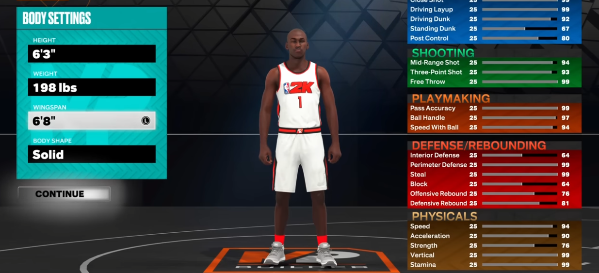 NBA 2K23 build