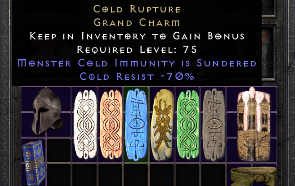D2R Cold Sunder Charm Guide: Stats, Rarity, Where & How to Find Cold Rupture Grand Charm in Diablo 2 2.5