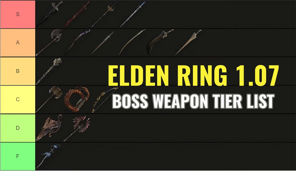 Elden Ring 1.07 Boss Weapon Tier List