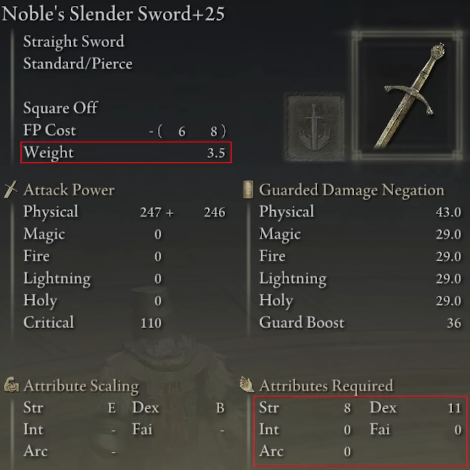 Elden Ring Straight Swords Tier List - Weathered Straight Sword