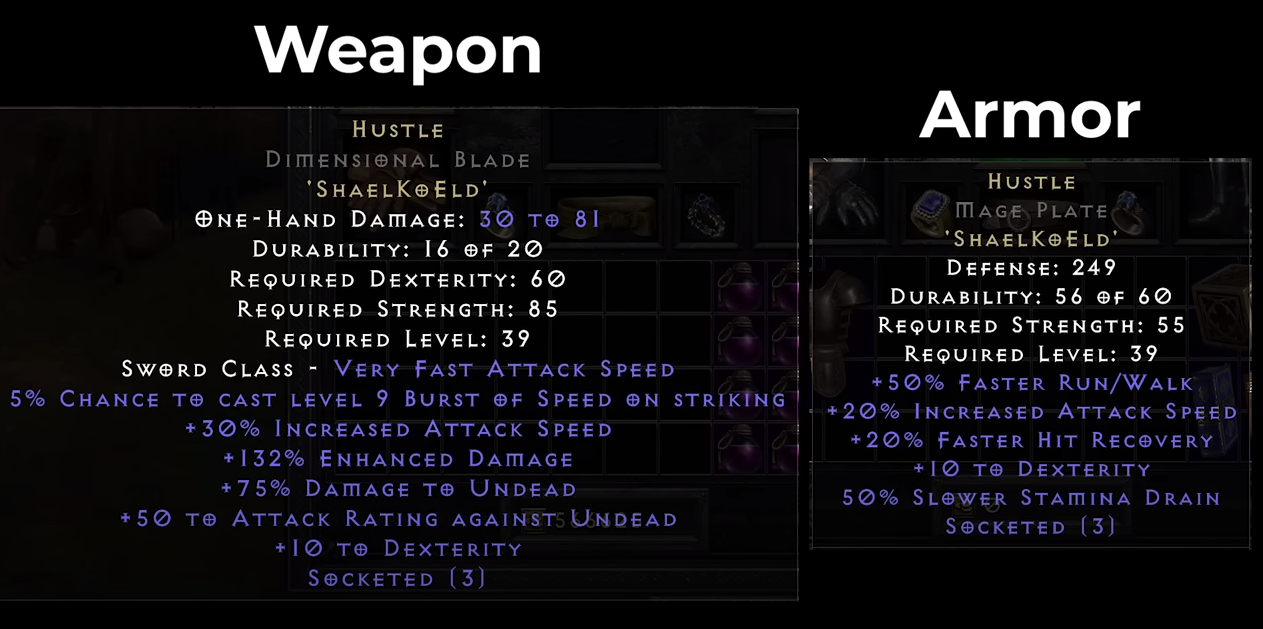 D2R New Hustle Runeword Reavel for Patch 2.6 - Season 3 Hustle Runeword 2.6 PTR Changes in Diablo 2 Resurrected