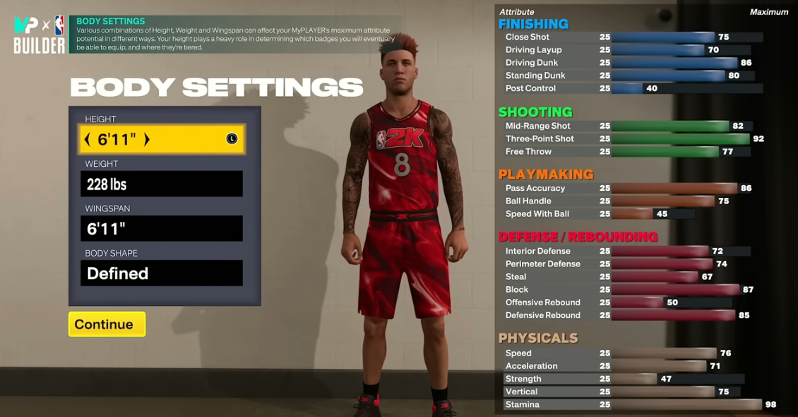 NBA 2K23 build