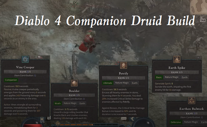Diablo 4 Companion Druid Build Guide - Best D4 Server Slam Build for Druid Class