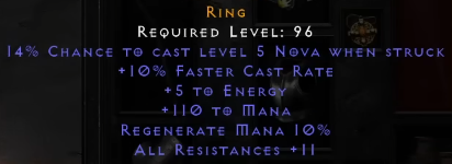 D2R 2.7 Nova Sorc Gear - Rings